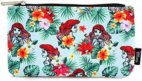Loungefly Ariel Floral Leaves AOP Pencil Case