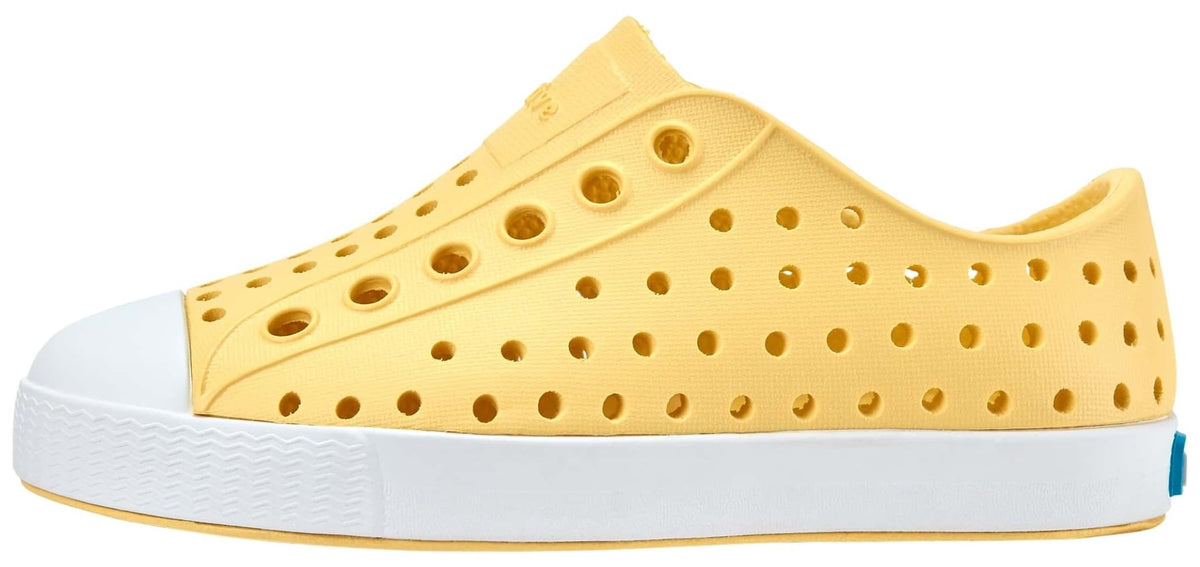 Native Shoes Unisex-Kids Jefferson Sneakers, Gone Bananas Yellow/Shell White, 12 Little Kid