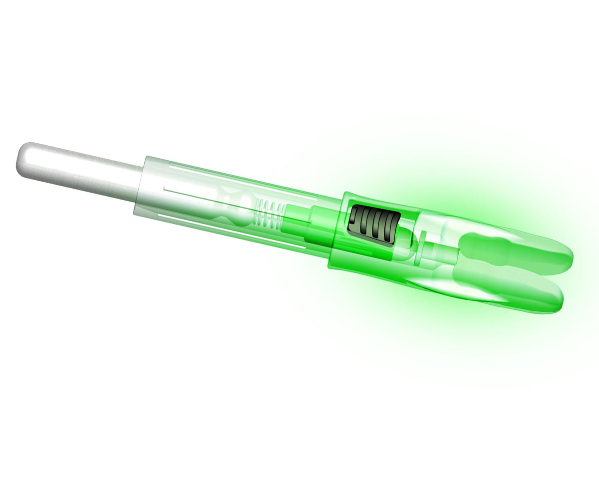 Reikawa G X H S GT Lighted Nocks for Arrows with .165 .204 .233 .244 .246 Light up Knocks Archery illuminocks Compound Bow LED Arrow Nocks for Hunting Shooting 6-Pack