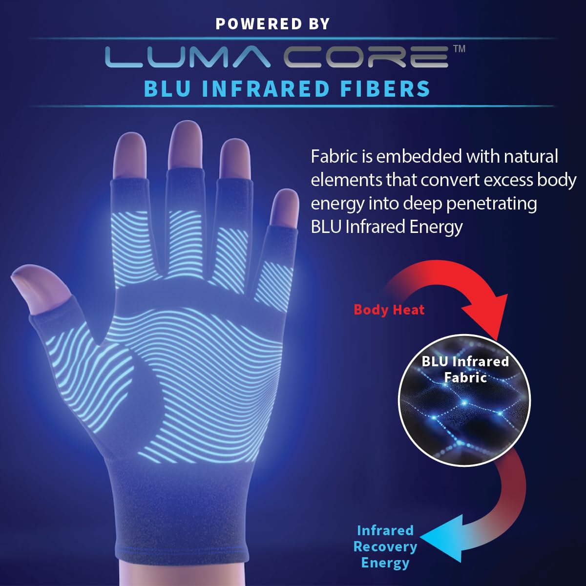 Copper Fit Mobilizer Compression Gloves (Small,Medium)