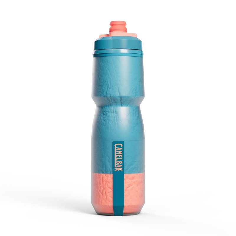 CamelBak Podium Chill Insulated Bike Squeeze Water Bottle, Cold Retention for Cycling, 24oz, Mercury Teal