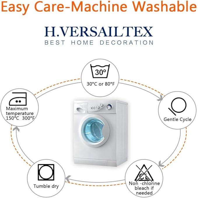 H.VERSAILTEX Super Stretch Individual Seat Cushion Covers - Sofa & Couch Cushion Slipcover Sets - Thick Jacquard Textured Twill Fabric (3 Piece XL Sofa Cushion Covers, Burgundy Red)
