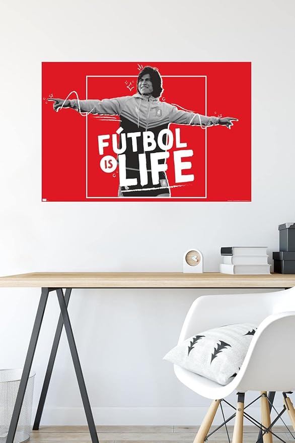 Ted Lasso - Futbol is Life Wall Poster, 34L" x 22.4W", Premium Unframed Version