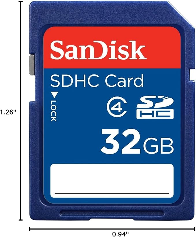 SanDisk Standard - Flash memory card - 32 GB - Class 4 - SDHC Retail Package