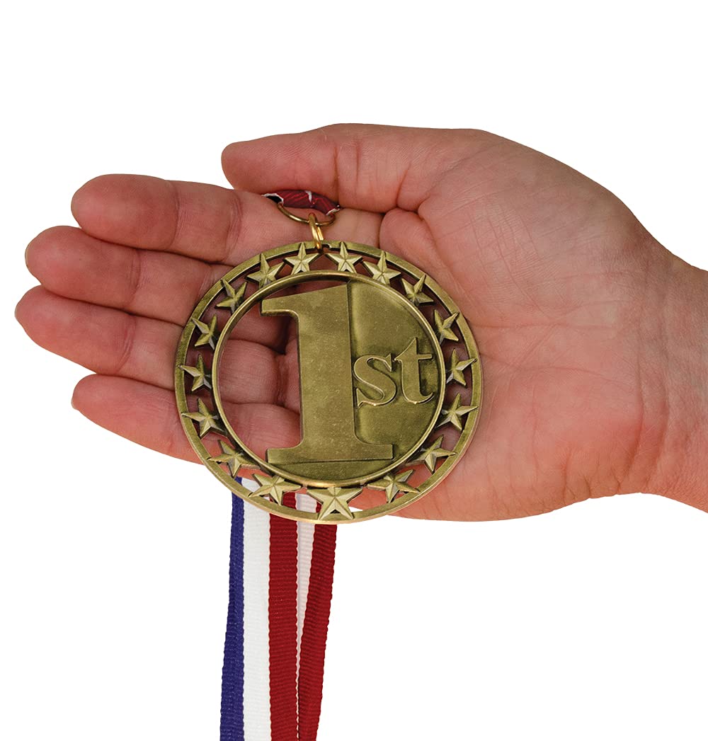 Hodges Award Medals - Gold, Silver, and Bronze Award Medals - 3 Pack (1st 2nd 3rd)