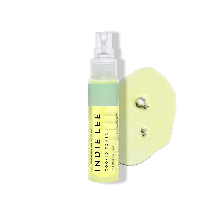 Indie Lee CoQ-10 Face Toner-Travel Size Refreshing, Hydrating Mist for All Skin Types - Hyaluronic Acid, Aloe + Chamomile - Alcohol + Essential Oil-Free Facial Toner-TSA Approved Travel Skincare(30ml)