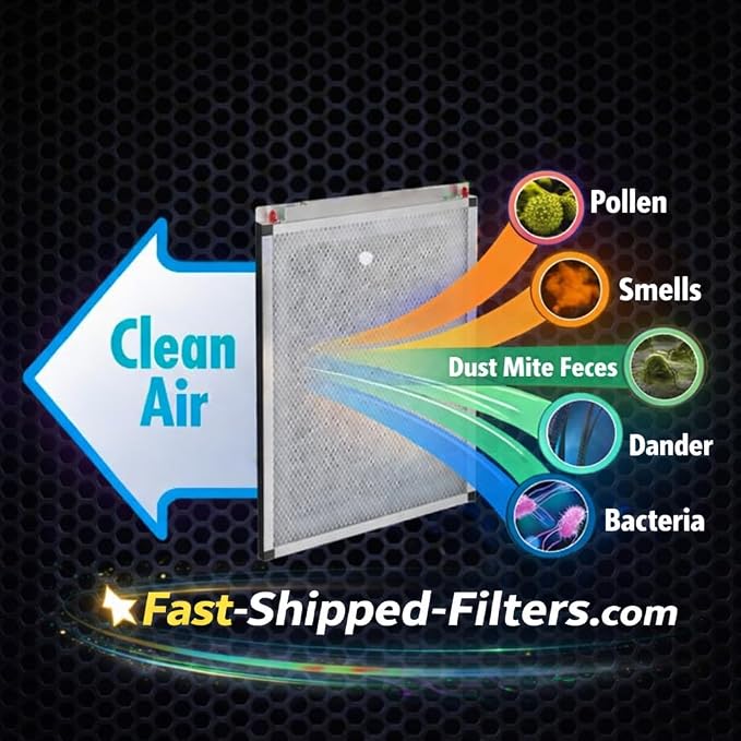 Fast-Shipped-Filters 3 Pack 16x25 Replacement Filter Pads Compatible