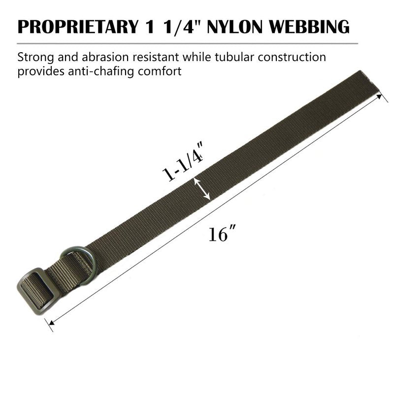 Aolamegs Tactical Gun Sling,Adjustable Rifle Sling 1.25” Nylon Strap with D Ring Loop for Hunting (2Pack) Army Green