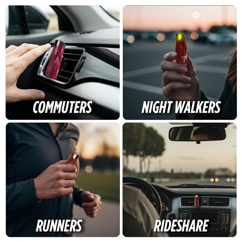 Self Defense Pepper Spray with Magnetic Car Mount for Instant Access, OC Spray for Women, Men, 16' Range, UV Dye, Stick with Me by Guard Dog Security