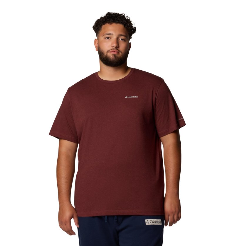 Columbia Men's Thistletown Hills Short Sleeve T-Shirt, Spice Heather, 6X