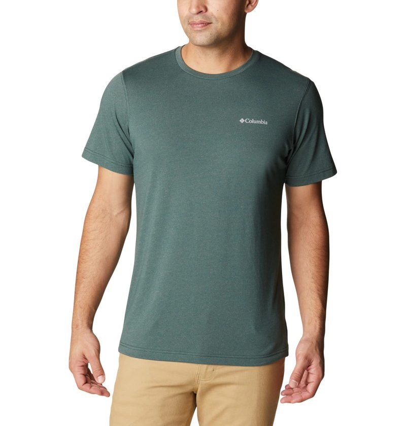 Columbia Men's Thistletown Hills Short Sleeve, Spruce Heather, 5X Big