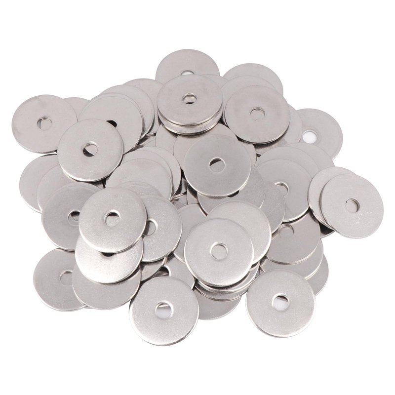 AOKOLL #10 x 1 Fender Washers 304 Stainless Steel Flat Washers Universal Metal Washers (#10 x 1 50PCS)