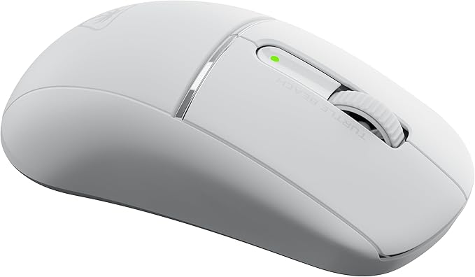 Turtle Beach Burst II Pro Wireless Esports Gaming Mouse, 8000 Polling, 57g Ultra Lightweight, 150-Hr Rechargeable Battery, Optical Switches, 30000 DPI Optical Sensor, 8 Inputs, Bluetooth – White