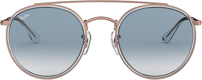 Ray-Ban Unisex Rb3647n Double Bridge Round Sunglasses