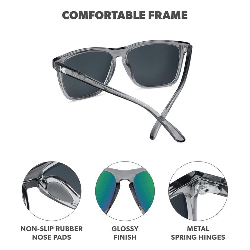 Knockaround Fast Lanes Sport Polarized Lightweight Sunglasses for Men & Women - UV400 Protection - Running