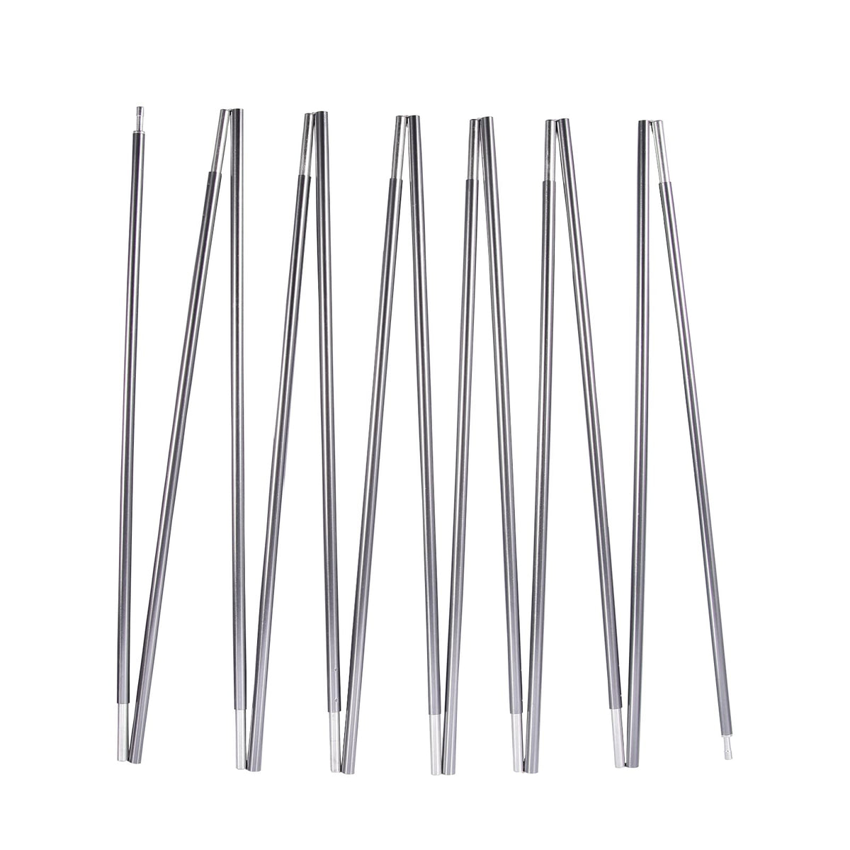 BRILLIANCE4U Grey Tent Poles Replacement, Pre-Assembled Aluminum Tent Rod 16ft 4.4 in, 7001 T6 Heated Lightweight Outer Dia. 3/8” 9.5mm, 196.4 in 1 Pole