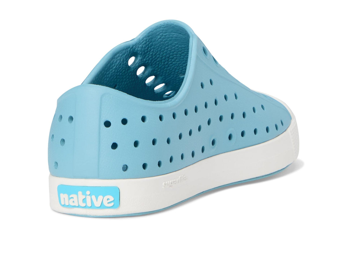 Native Shoes Unisex-Kids Jefferson Sneakers, Flux Blue/Shell White, 11 Little Kid