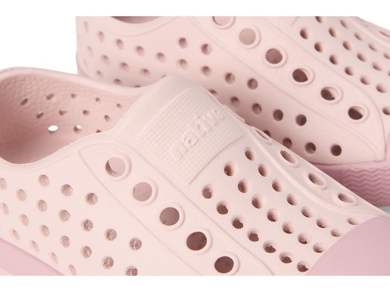 Native Shoes Unisex-Kids Jefferson Sneakers, Dust Pink/Balos Pink, 12 Little Kid