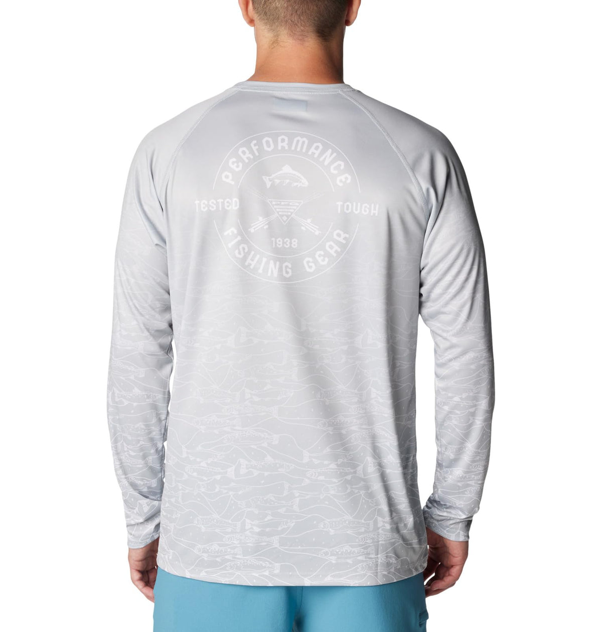 Columbia Men's Super Terminal Tackle PFG Fresh Fade Long Sleeve, Cool Grey/Tested Tough Fresh Super Fade, X-Large