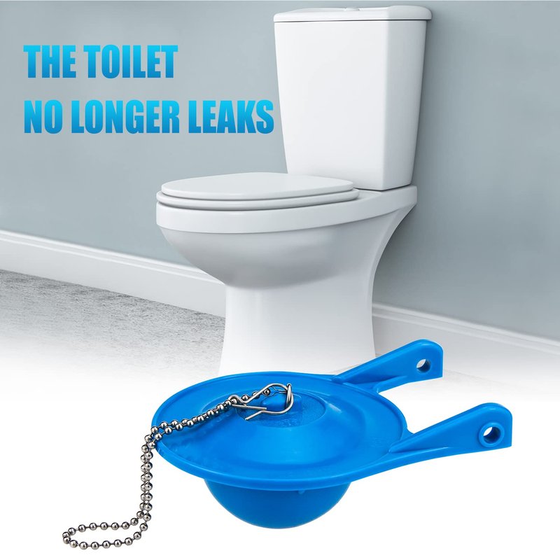Toilet Flapper Replacement for Gerber, 2 Pack 3 inch for Gerber 99-788 with 2 Toilet Handle Chains Rubber Water Saving, Easy to Install