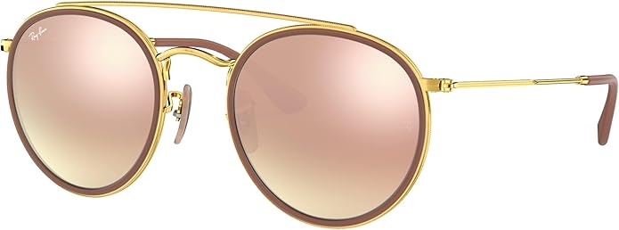 Ray-Ban Unisex Rb3647n Double Bridge Round Sunglasses