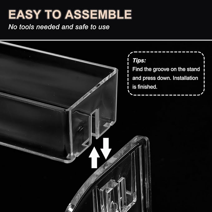 Nail Polish Organizer Clear Acrylic Eyeglasses Display Holder Essential Oil Storage Rack Makeup Stand Tray - 4 Layer