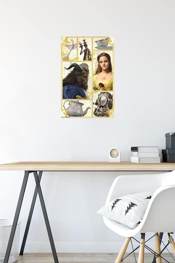 Trends International Disney Beauty And The Beast - Group Wall Poster, 14.725" x 22.375", Premium Unframed Version