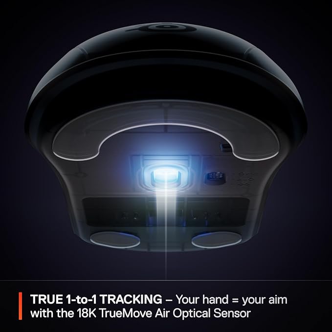 SteelSeries Rival 3 Wireless Gen 2 Gaming Mouse — 2.4GHz and Bluetooth — 18000 DPI TrueMove Air Optical Sensor — 60 Million Click Durability — Light-Weight — 100% PTFE Feet — Aqua