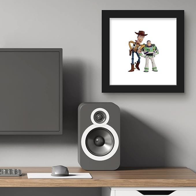Trends International Gallery Pops Disney Pixar Toy Story 4 - Buzz and Woody Wall Art Wall Poster, 12.00" x 12.00", Black Frame Version