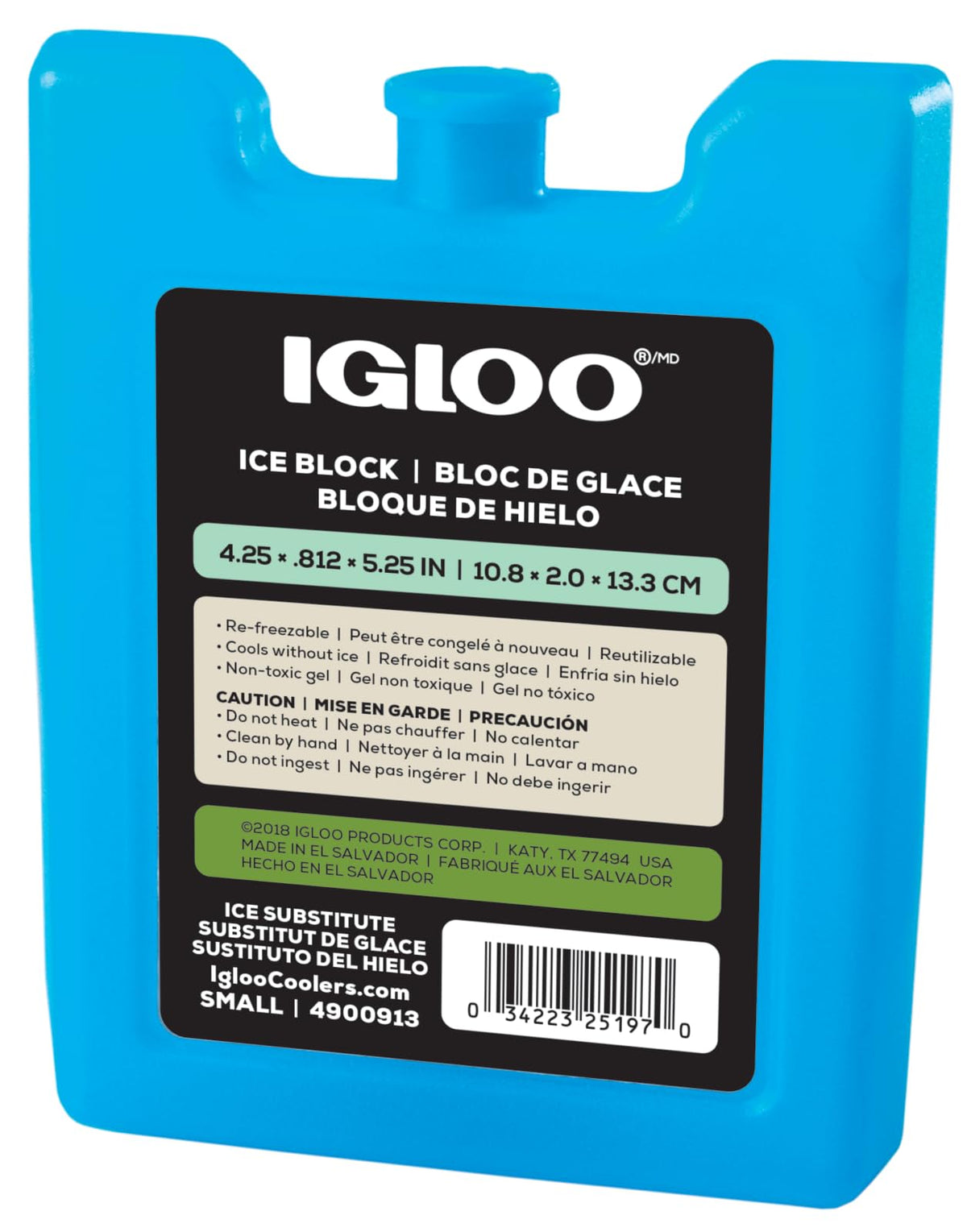 Igloo Maxcold Ice Blocks, Reusable Ice Packs for Coolers, Freezer Pack, Cold Packs for Coolers, Long Lasting Ice Blocks
