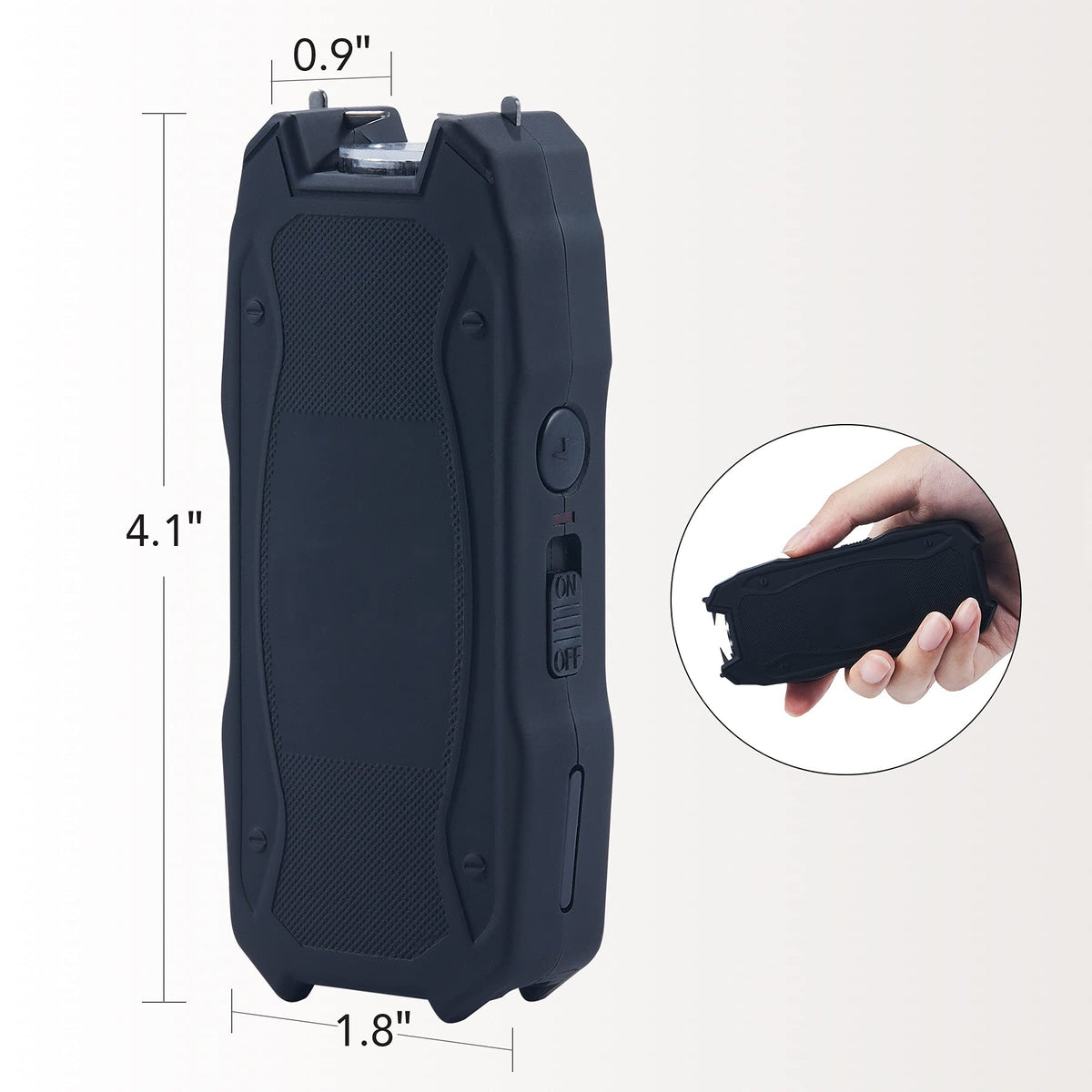 Dartmoor 500,000V Mini Stun Gun 2 Pcs, Highly Portable Ultrapowerful USB Rechargeable Electric Stun Gun with 120lm Tactical Flashlight and Custom Holster, for Men & Women for Car and Self Defense