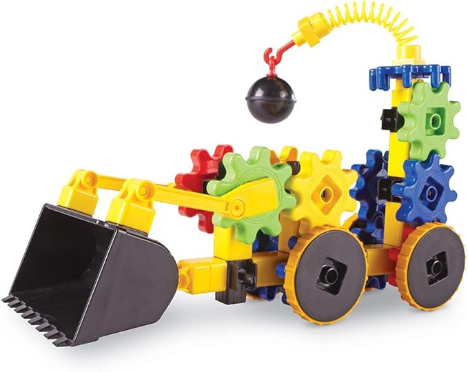 Learning Resources Gears! Gears! Gears! WreckerGears, STEM Activities, Fine Motor Skills, Toddler Explorer Kit, Science and Construction, Boys and Girls Gifts, 47 Pieces, Ages 4+