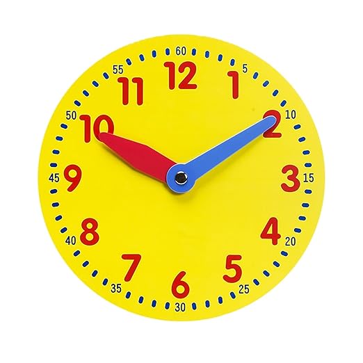 Didax Educational Resources Magnetic Demonstration Clock Math Manipulative, 12 inch diameter