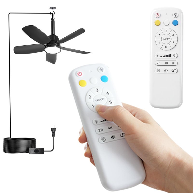 Remote Control for NWOP Ceiling Fans, ONLY Compatible with Our Store's Ceiling Fans, 6 Wind Speeds, Timer, Light & Temperature Control
