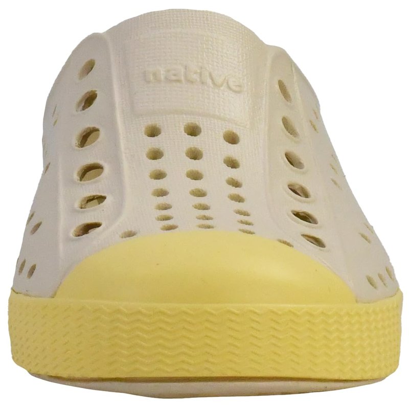Native Shoes Unisex-Kids Jefferson Sneakers, Bone White/Gone Bananas Yellow, 1 Little Kid