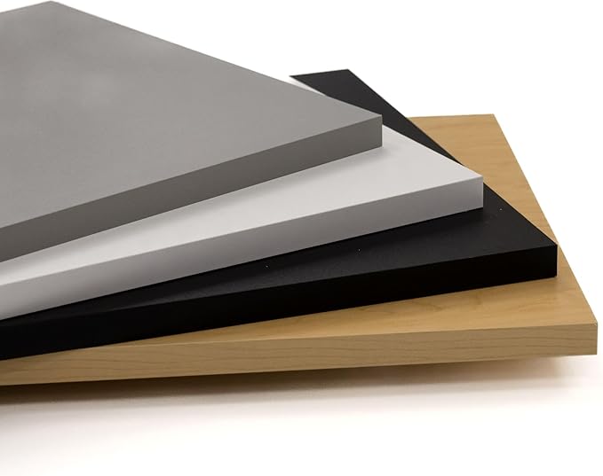 Custom Shelves, 3/4"" Thick Melamine, Cut to Size, Fully Customizable up to 65 inches Wide and up to 24 inches deep. for Cabinets, Closets, or Anywhere