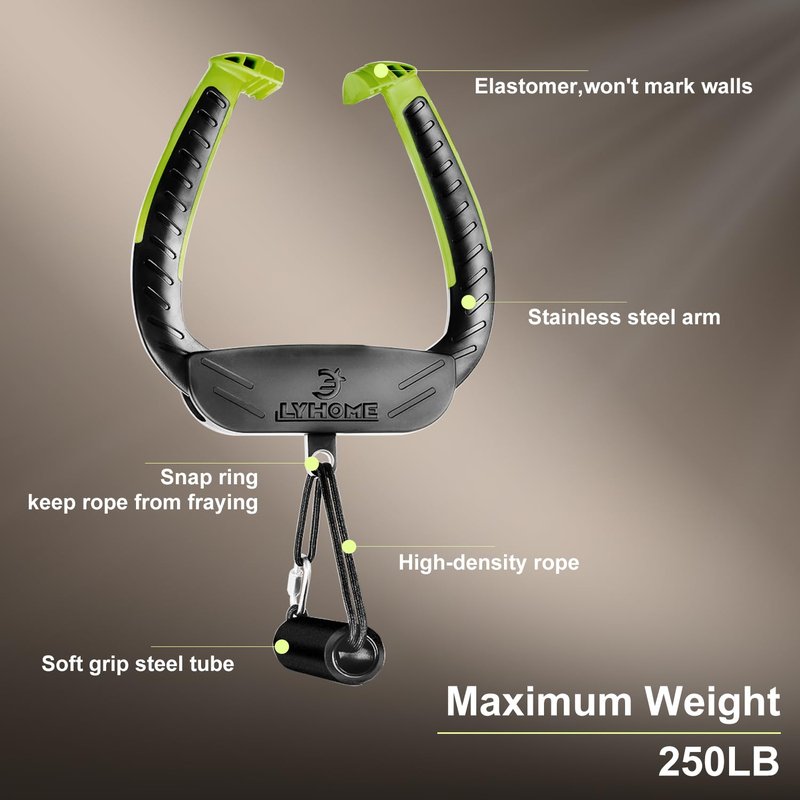 Portable Travel Doorway Pull Up Bar, No Screws, 250lb Home Gym