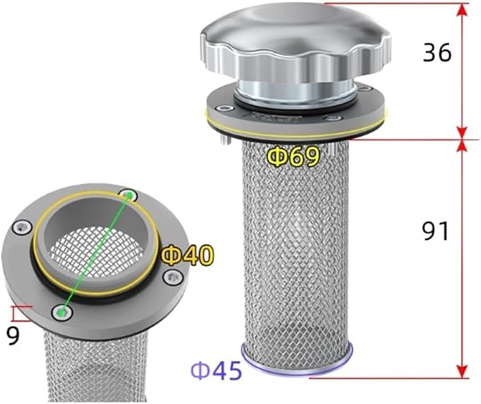 1pc Air filter EF1-25 /EF2-32 /EF3-40 /EF4-50 /EF5-65 /EF6-80