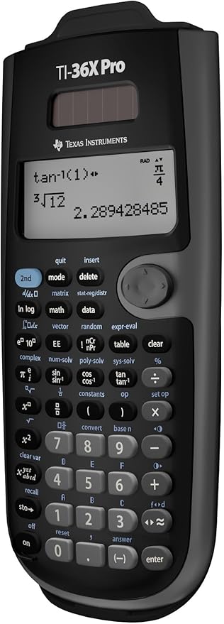 Texas Instruments TI-36X Pro Engineering/Scientific Calculator | 9.7 Inch | Black.