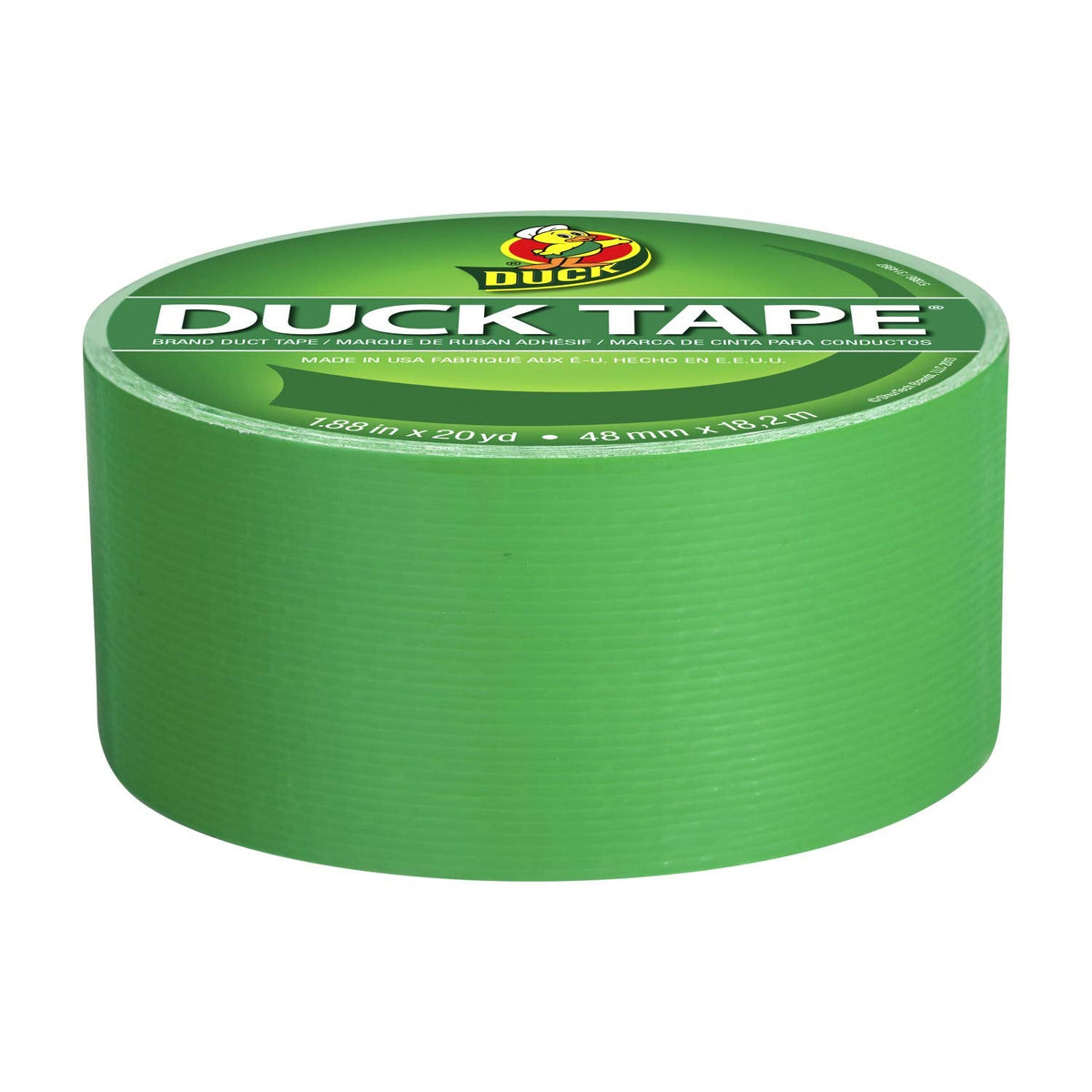 Duck Brand 1304968 Color Duct Tape, Single Roll, Green