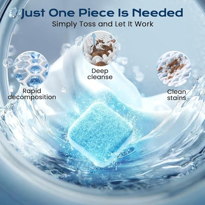 Washing Machine Cleaner Tablets, 12 Pack for a 6 Month Supply, Formulated for Pet Owners, Eliminates Odors, Lint and Detergent Buildup (3 Box)