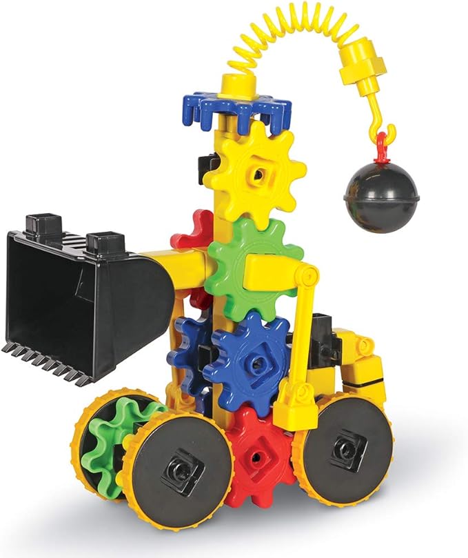 Learning Resources Gears! Gears! Gears! WreckerGears, STEM Activities, Fine Motor Skills, Toddler Explorer Kit, Science and Construction, Boys and Girls Gifts, 47 Pieces, Ages 4+