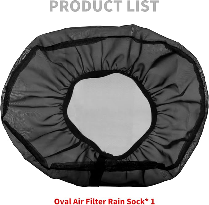 HDBUBALUS Motorcycle Air Filter Rain Sock Dustproof Protective Cover Fit
