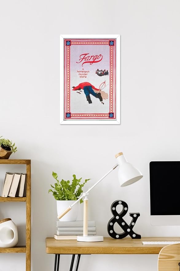 Fargo (1996) - One Sheet Wall Poster, 22.4L" x 14.7W", White Framed Version
