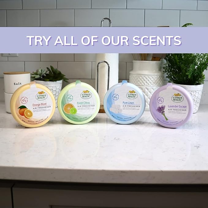 Citrus Magic Odor Absorbing Solid Air Freshener, Lavender Escape, 8 Ounce (Pack of 3)