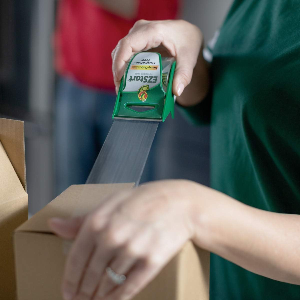 Duck EZ Start Packing Tape with Dispenser, 6 Pack
