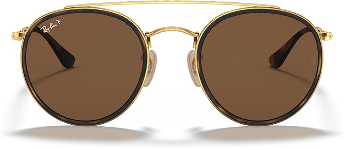 Ray-Ban Unisex Rb3647n Double Bridge Round Sunglasses