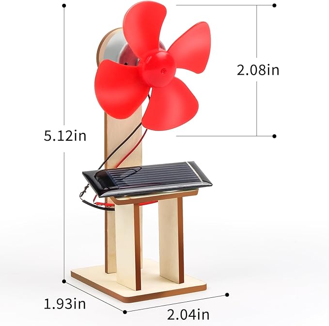 6 Pack STEM Science Kits for Kids Age 8-12, Solar Powered Fan 8-10, STEM Building Toys for Boys Girls Classroom Gifts, Electronic Motor Assembly Solar Kit, DIY Crafts Engineering Experiments