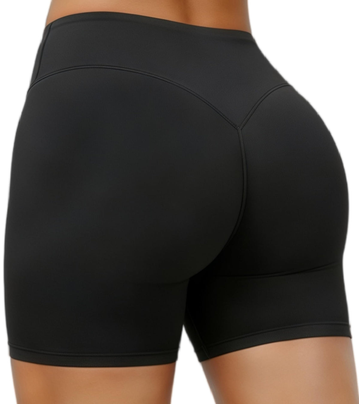 Womens Biker Shorts 4.5" Scrunch Butt Gym Short Booty High Waist No Front Seam Workout Yoga