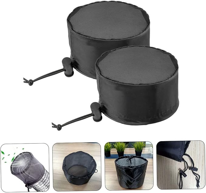 2pcs Grow Tent Accessories Oxford Cloth Grow Tent Vent Cover Elastic Band